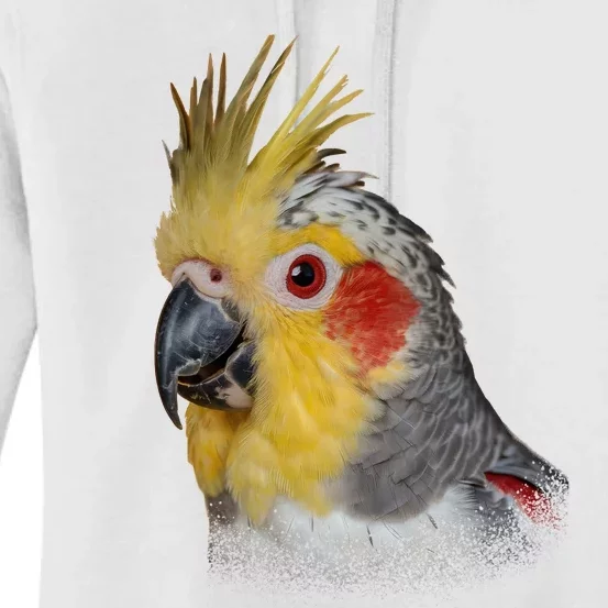 Captivating Cockatiel Portrait Women's Pullover Hoodie