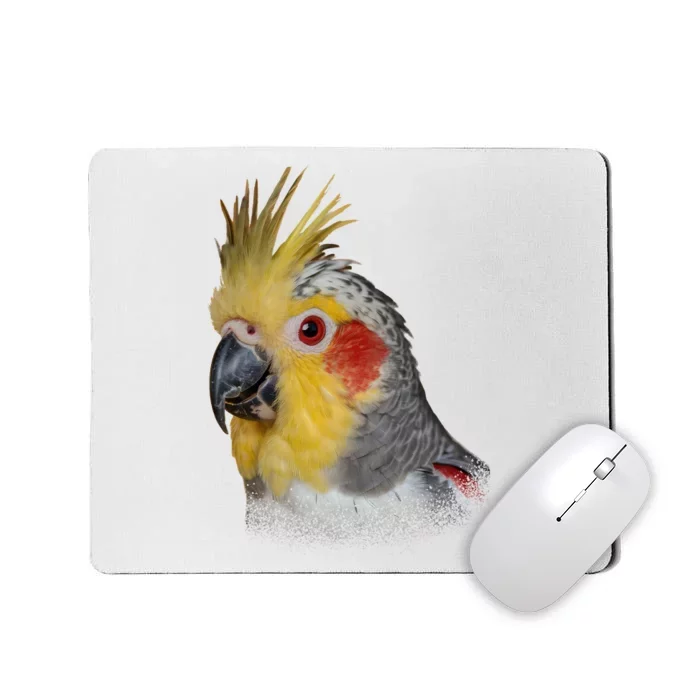 Captivating Cockatiel Portrait Mousepad