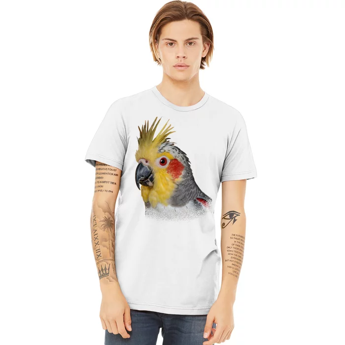 Captivating Cockatiel Portrait Premium T-Shirt