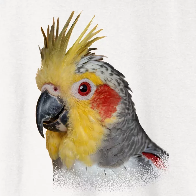 Captivating Cockatiel Portrait Women's Crop Top Tee