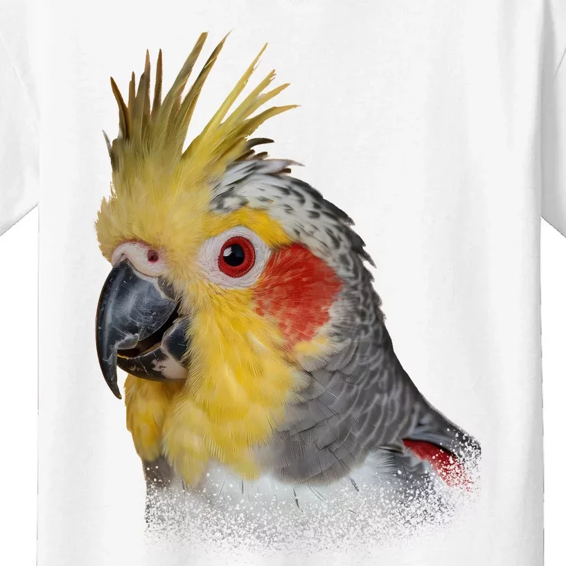 Captivating Cockatiel Portrait Kids T-Shirt