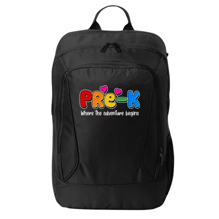 Cute Colorful Pre K Where The Adventure Begins City Backpack