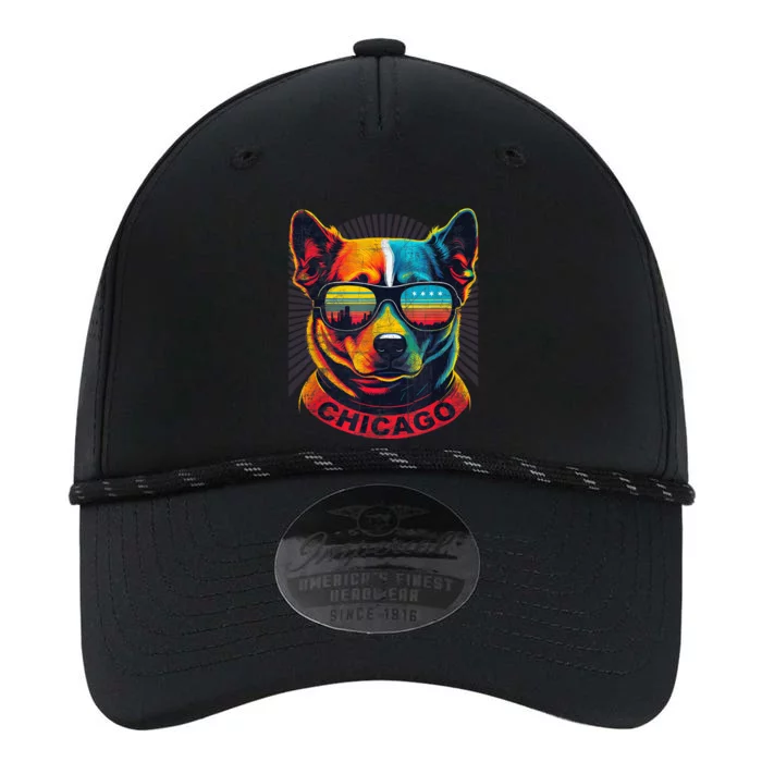 CHICAGO CITY PUP In SHADES With CITY FLAG Vintage Designer Performance The Dyno Cap