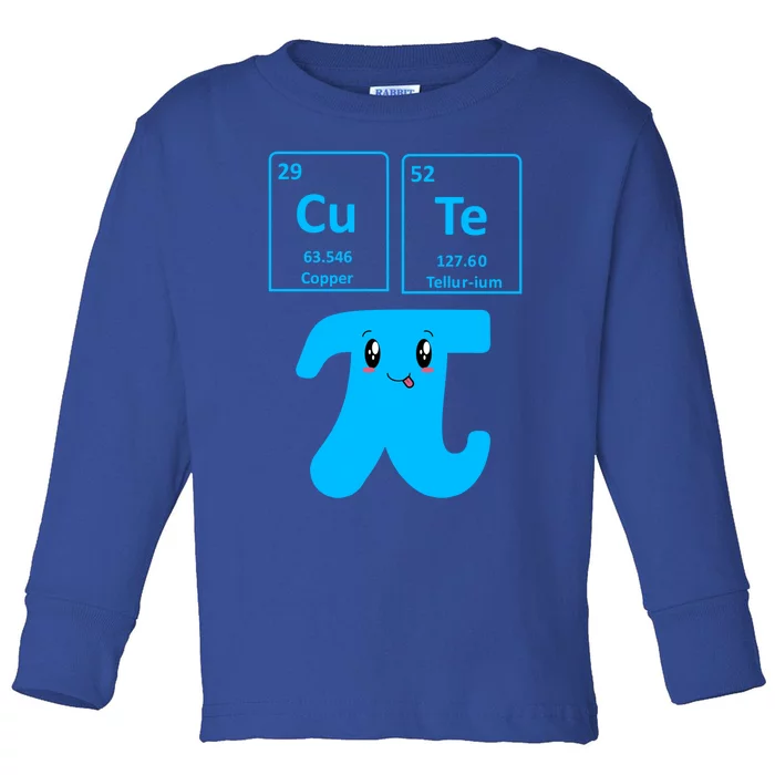 Cute Cutie Pi Pie Math Gift I Fun Math Geek Nerd Great Gift Toddler Long Sleeve Shirt