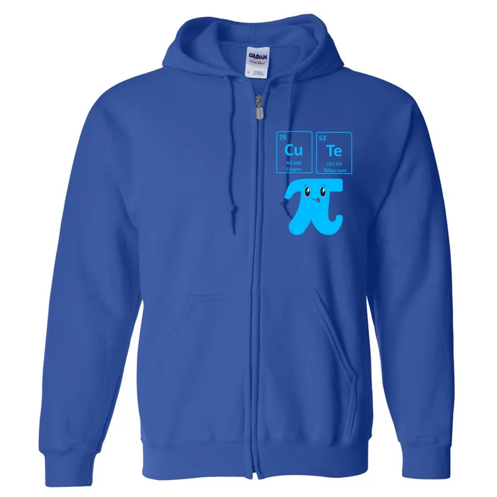 Cute Cutie Pi Pie Math Gift I Fun Math Geek Nerd Great Gift Full Zip Hoodie