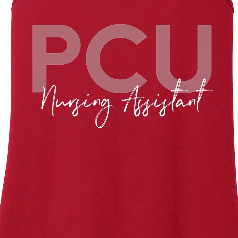 Cna Certified Pcu Nursing Assistant Medical Ladies Essential Tank