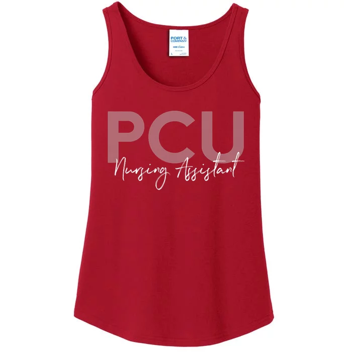 Cna Certified Pcu Nursing Assistant Medical Ladies Essential Tank