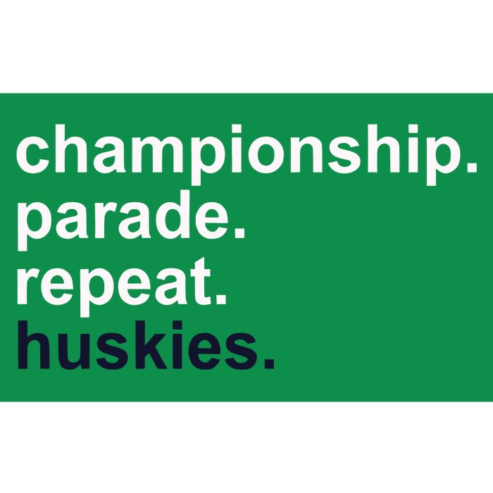 Cprh Championship Parade Repeat Huskies Bumper Sticker