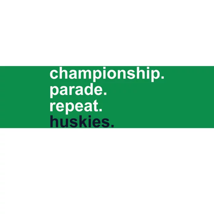 Cprh Championship Parade Repeat Huskies Bumper Sticker