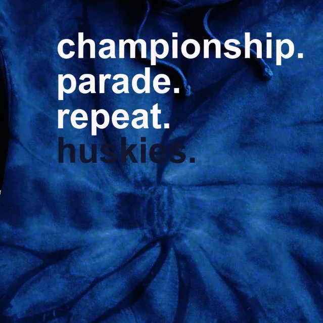 Cprh Championship Parade Repeat Huskies Tie Dye Hoodie