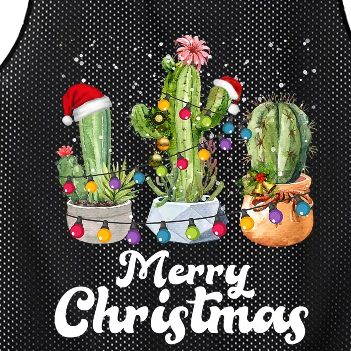 Cactus Christmas Pj Costume Design Party Plant Lovers Mesh Reversible Basketball Jersey Tank