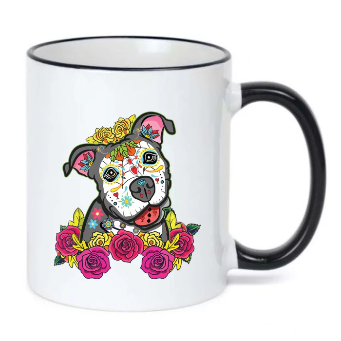 Cute Calavera Perro Dia De Los Muertos Halloween Dog Black Color Changing Mug