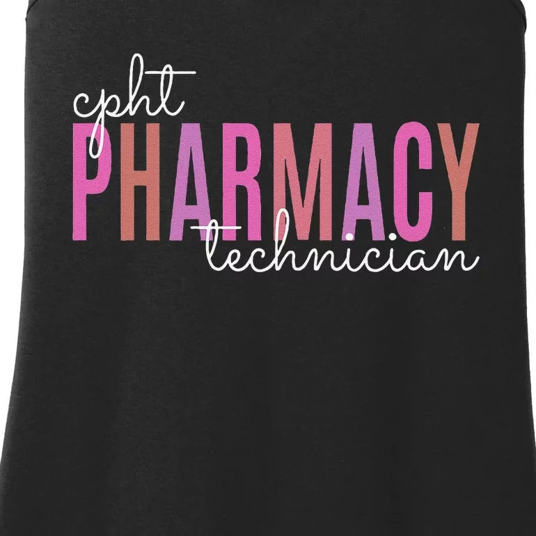 Cpht Certified Pharmacy Technician Tech Teams Medication Ladies Essential Tank