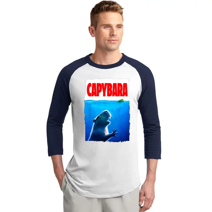 Classic Capybara Paws Lover Animals Outfits Capybaras Kawai Baseball Sleeve Shirt