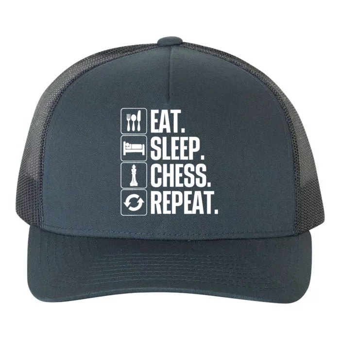 Cute Chess Player Art For Boy Chess Lover Novelty Yupoong Adult 5-Panel Trucker Hat