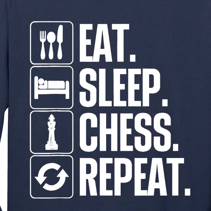 Cute Chess Player Art For Boy Chess Lover Novelty Long Sleeve Shirt