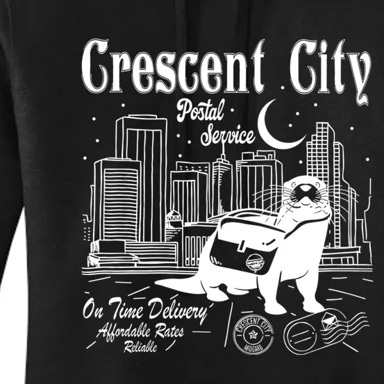 Crescent City Postal Service Messenger Otter Crescent City Women's Pullover Hoodie