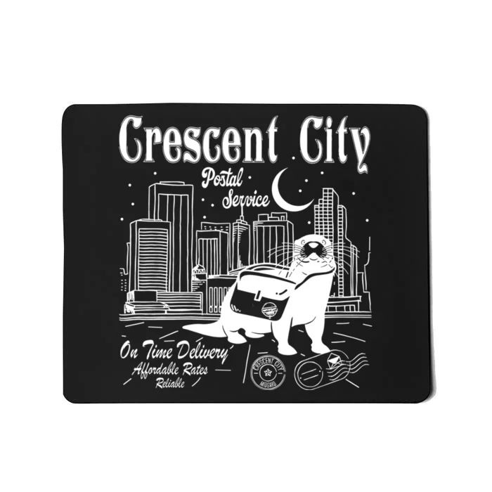 Crescent City Postal Service Messenger Otter Crescent City Mousepad