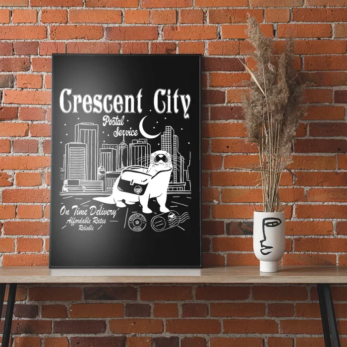 Crescent City Postal Service Messenger Otter Crescent City Poster