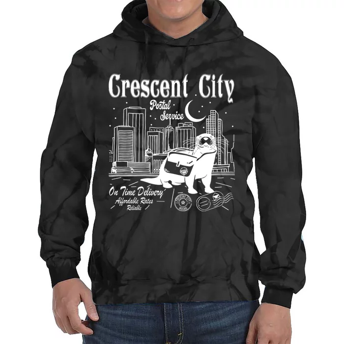 Crescent City Postal Service Messenger Otter Crescent City Tie Dye Hoodie