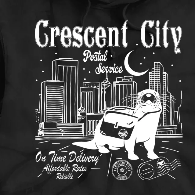 Crescent City Postal Service Messenger Otter Crescent City Tie Dye Hoodie