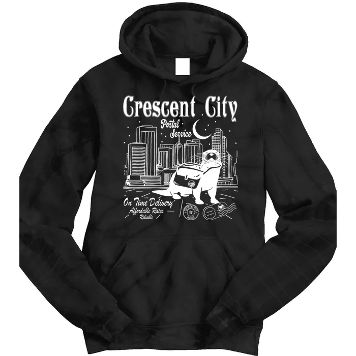 Crescent City Postal Service Messenger Otter Crescent City Tie Dye Hoodie