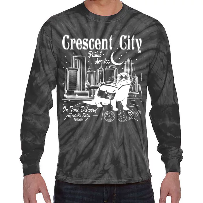 Crescent City Postal Service Messenger Otter Crescent City Tie-Dye Long Sleeve Shirt