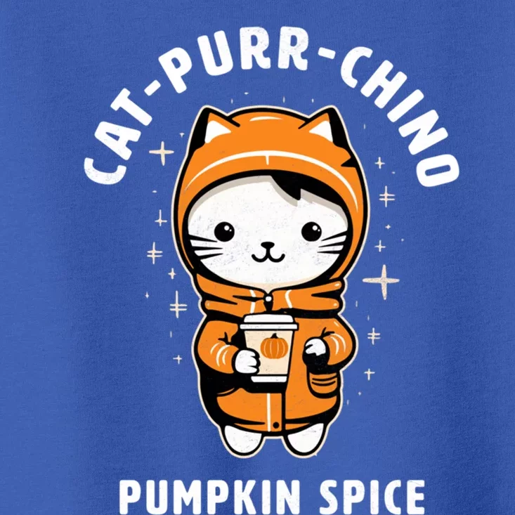 Cute Catpurrchino Pumpkin Spice Cappuccino Fall Kitten Fun Gift Toddler T-Shirt