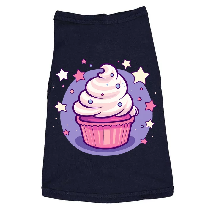 Cupcake Cute Pastel Kawaii Celestial Stars Baking Dessert Doggie Tank