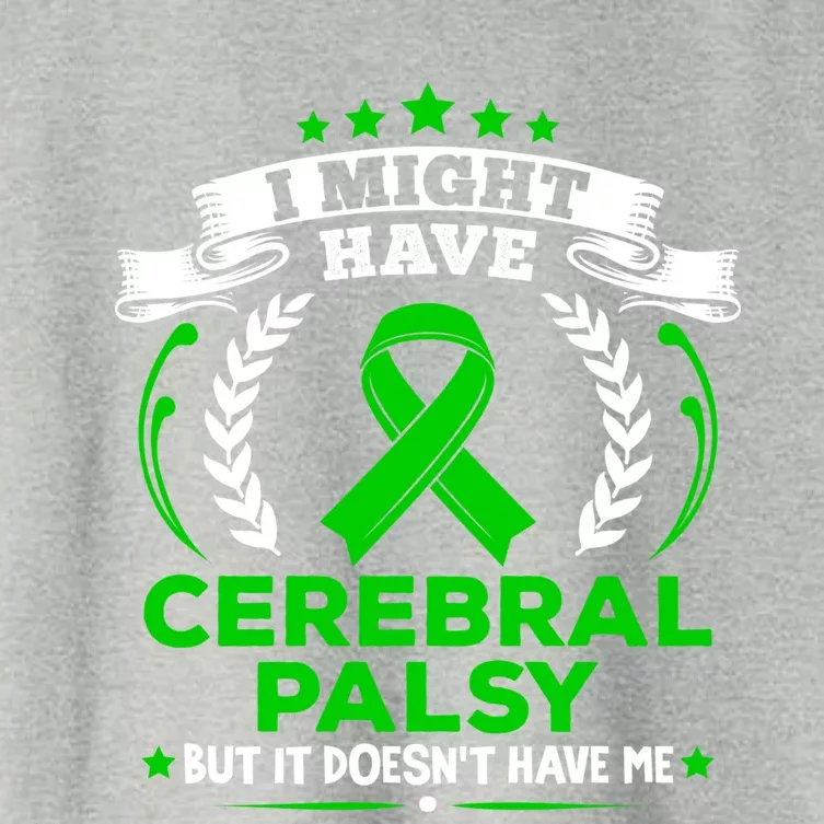 Cp Cerebral Palsy Doesn't Have Me Cerebral Palsy Awareness Gift Women's Crop Top Tee