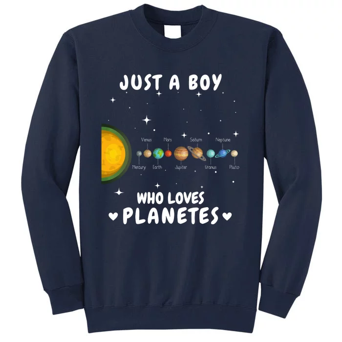 Cute Colorful Planet Solar System Gift Tall Sweatshirt