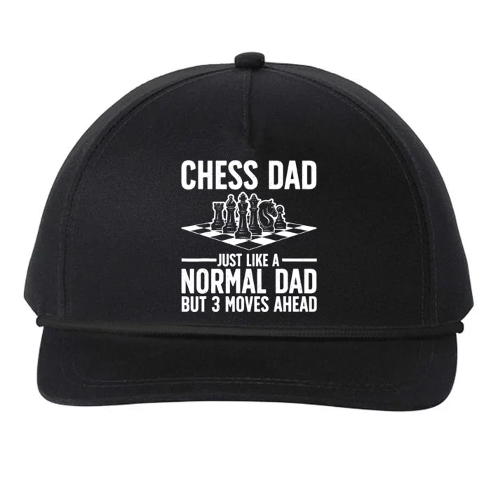 Cool Chess Player Art For Dad Knight Chess Lovers Pieces Snapback Five-Panel Rope Hat