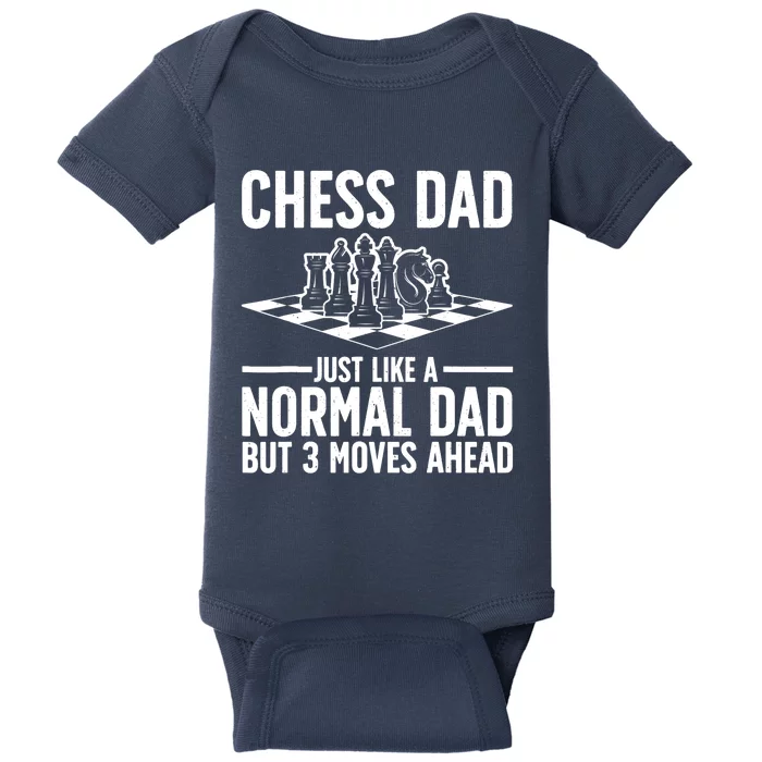 Cool Chess Player Art For Dad Knight Chess Lovers Pieces Baby Bodysuit