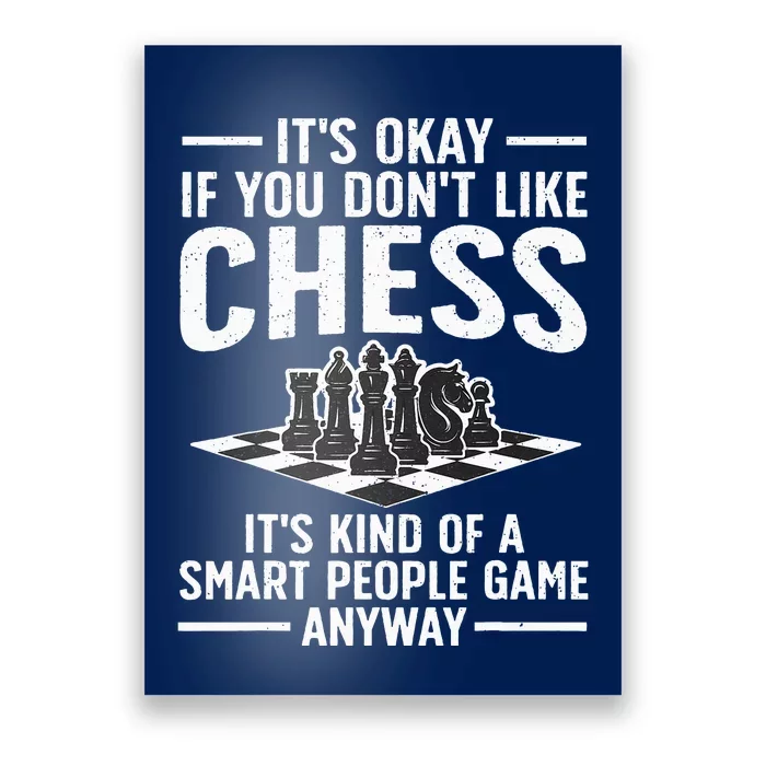 Cool Chess Players Art Chess Lover Novelty Poster