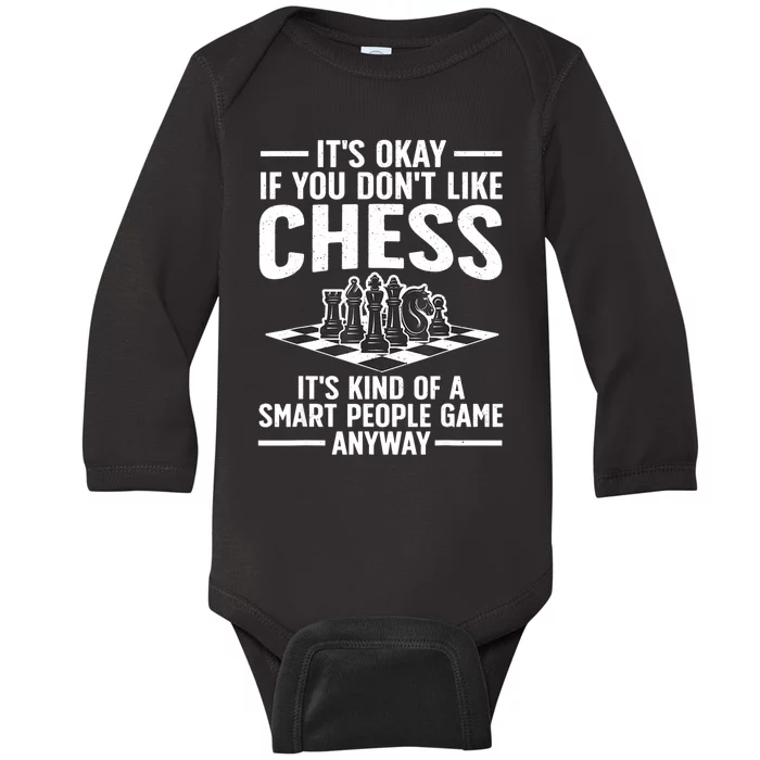 Cool Chess Players Art For Men Chess Lover Novelty Baby Long Sleeve Bodysuit