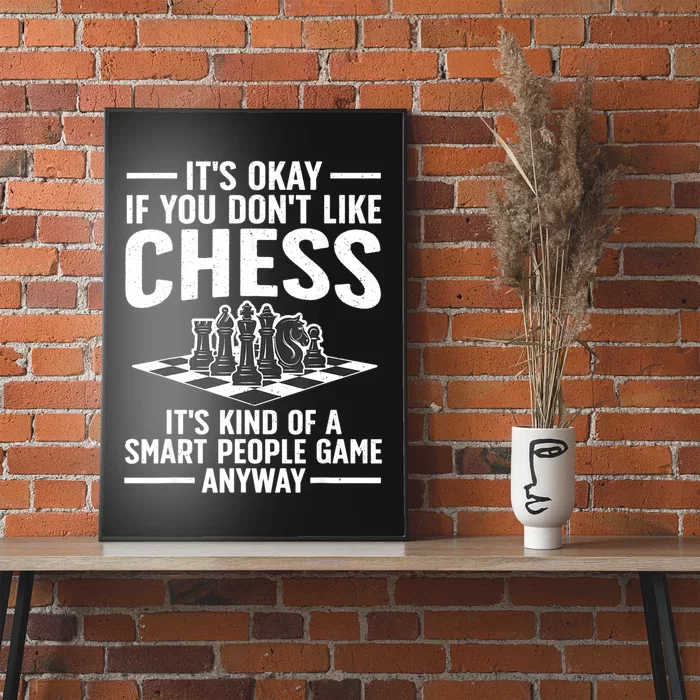 Cool Chess Players Art For Men Chess Lover Novelty Poster