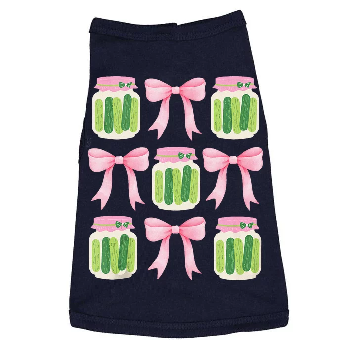 Coquette Canned Pickle Bows With Cute Pickle Jarx Doggie Tank