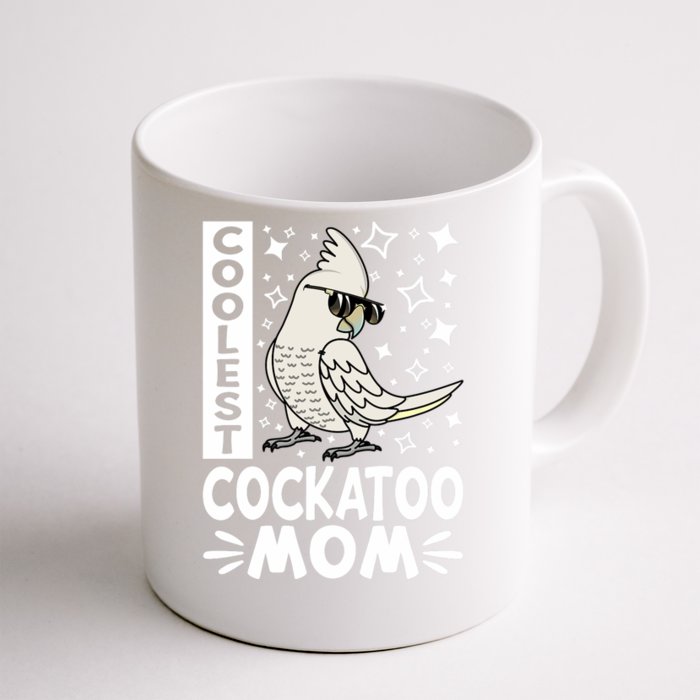 Coolest Cockatoo Parrot Mom I Goffins Cockatoo Premium Front & Back Coffee Mug