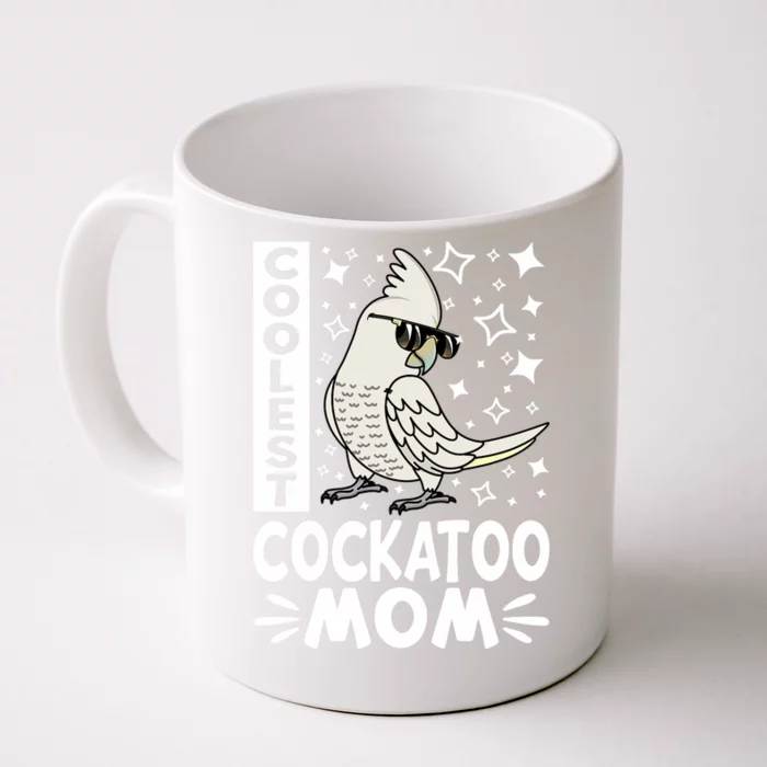 Coolest Cockatoo Parrot Mom I Goffins Cockatoo Premium Front & Back Coffee Mug