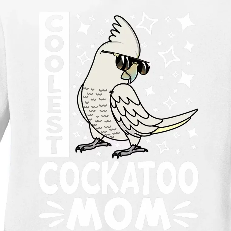 Coolest Cockatoo Parrot Mom I Goffins Cockatoo Premium Ladies Long Sleeve Shirt