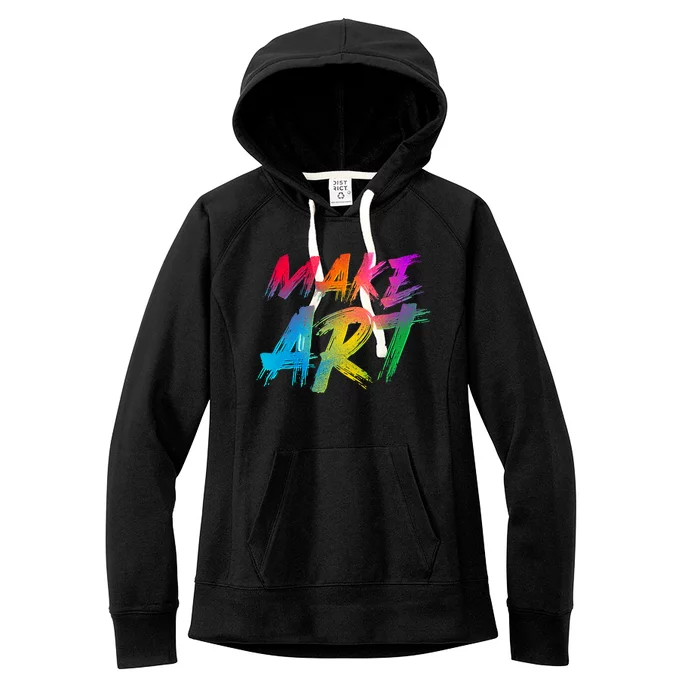 Cool Colorful Painted Make Art Women's Fleece Hoodie