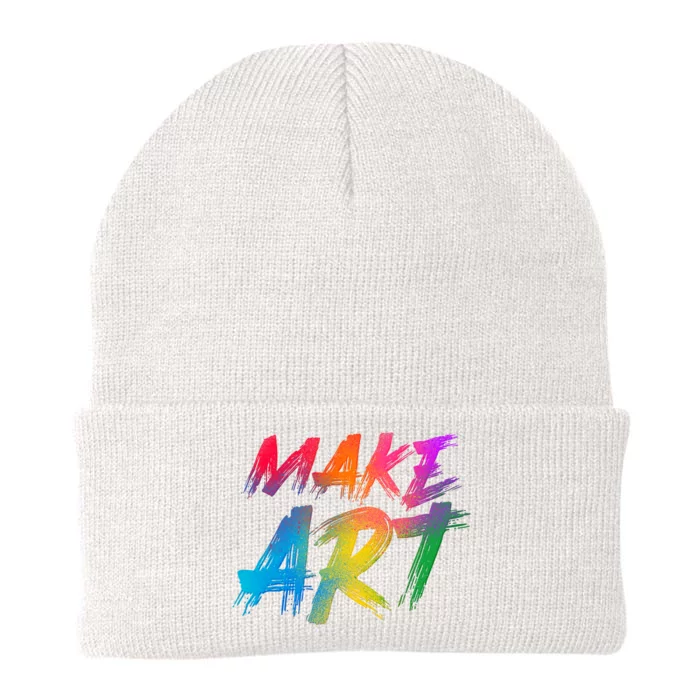 Cool Colorful Painted Make Art Knit Cap Winter Beanie