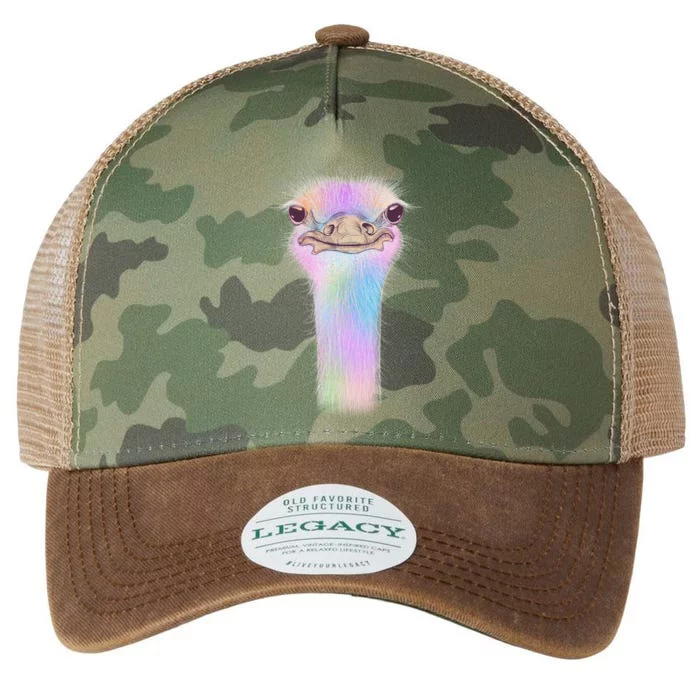 Cute Colorful Pastel Ostrich Legacy Tie Dye Trucker Hat