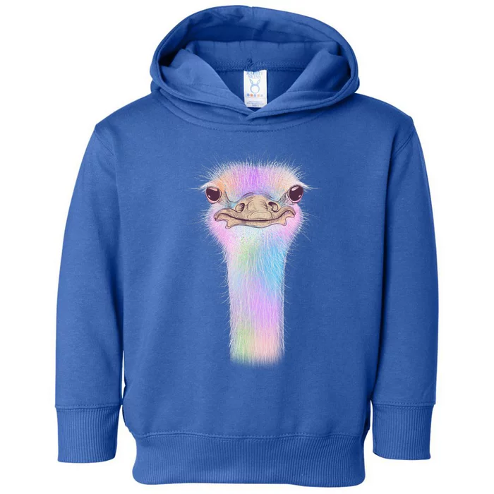 Cute Colorful Pastel Ostrich Toddler Hoodie TeeShirtPalace