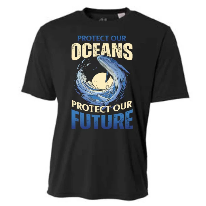 Climate Change Protect Our Oceans Protect Our Future Meaningful Gift Cooling Performance Crew T-Shirt