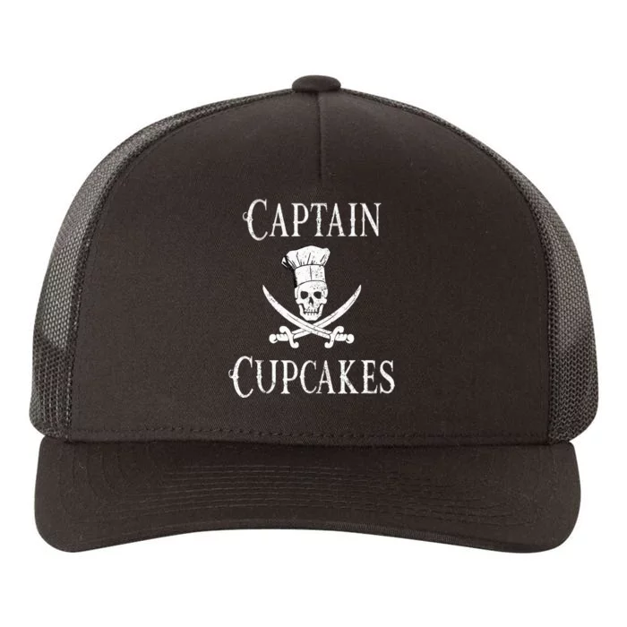 Captain Cupcakes Pirate Culinary Cupcake Lover Gift Yupoong Adult 5-Panel Trucker Hat