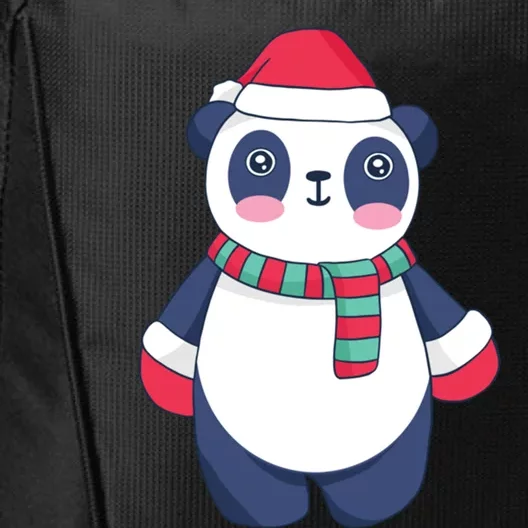 Cute Christmas Panda Gift City Backpack