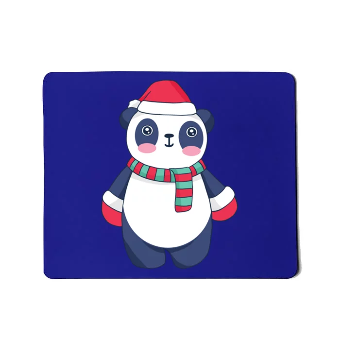 Cute Christmas Panda Gift Mousepad