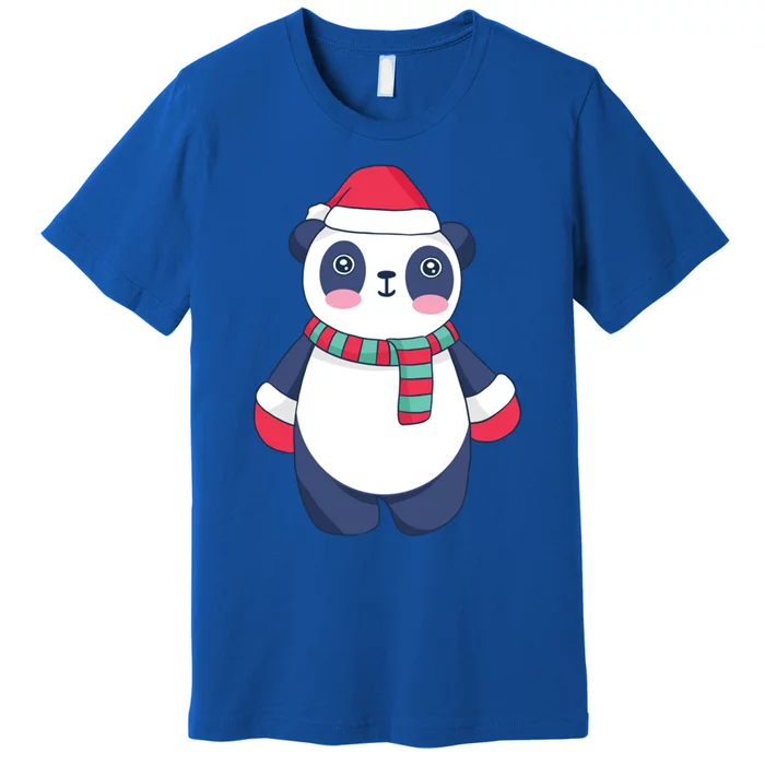 Cute Christmas Panda Gift Premium T-Shirt