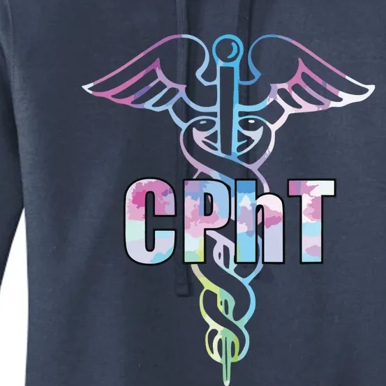 CPhT Certified Pharmacy Technician Caduceus Design Gift Women's Pullover Hoodie